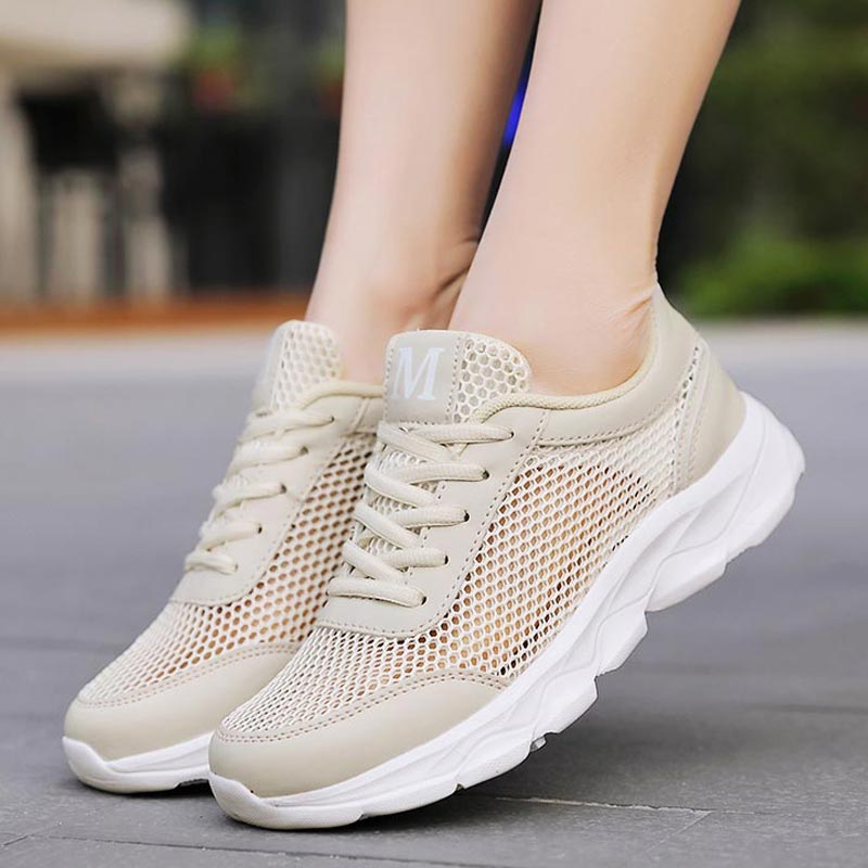 Outdoor Lighting On House Ideas - Summer Breathable Sneakers Women Mesh Women's