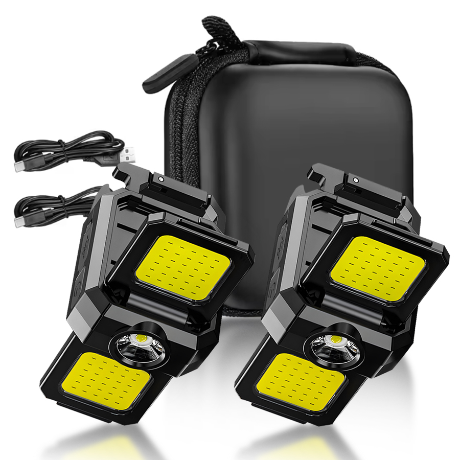 Outdoor Lighting Nearby - Mini LED Handheld Flashlights USB Rechargeable