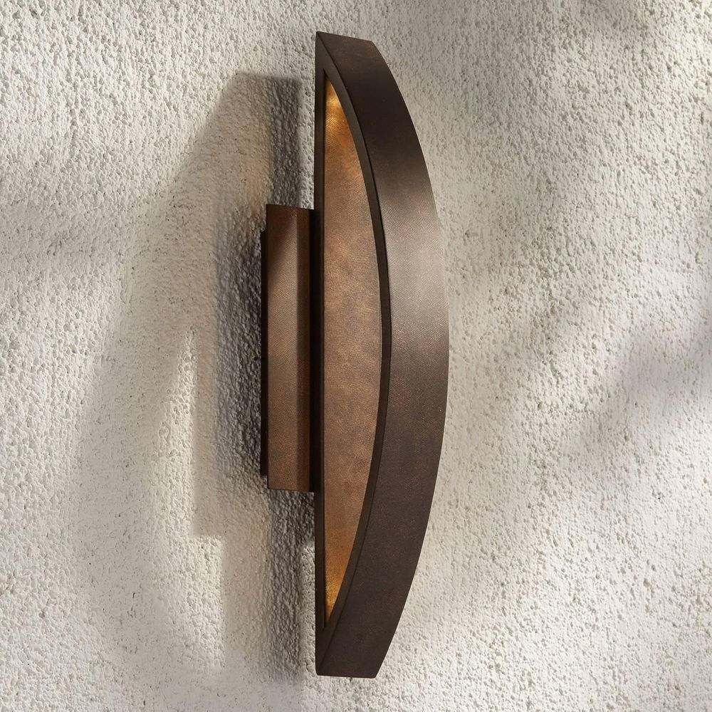 Outdoor Lighting Bronze - LED Outdoor Wall Light, Mottled Copper