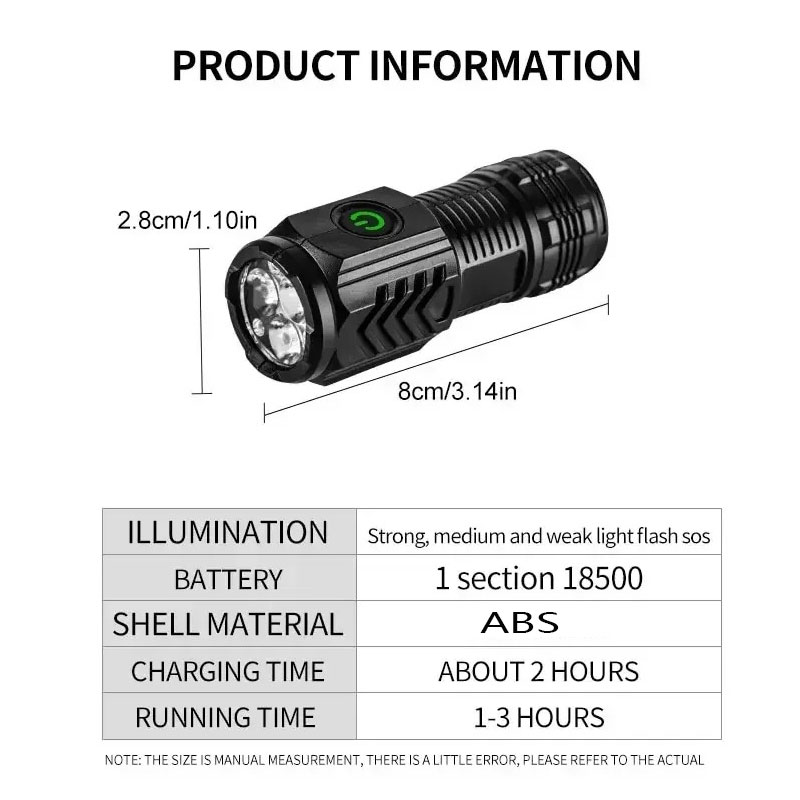 Mini 3 LED Flashlight With Pen - مراجعة Outdoor Lighting Replacement Bulbs وسعره