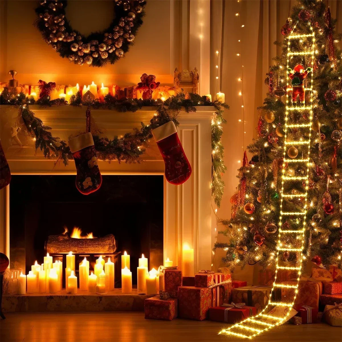 LED Ladder Light for Santa Cla - مراجعة Outdoor Lighting Tree وسعره