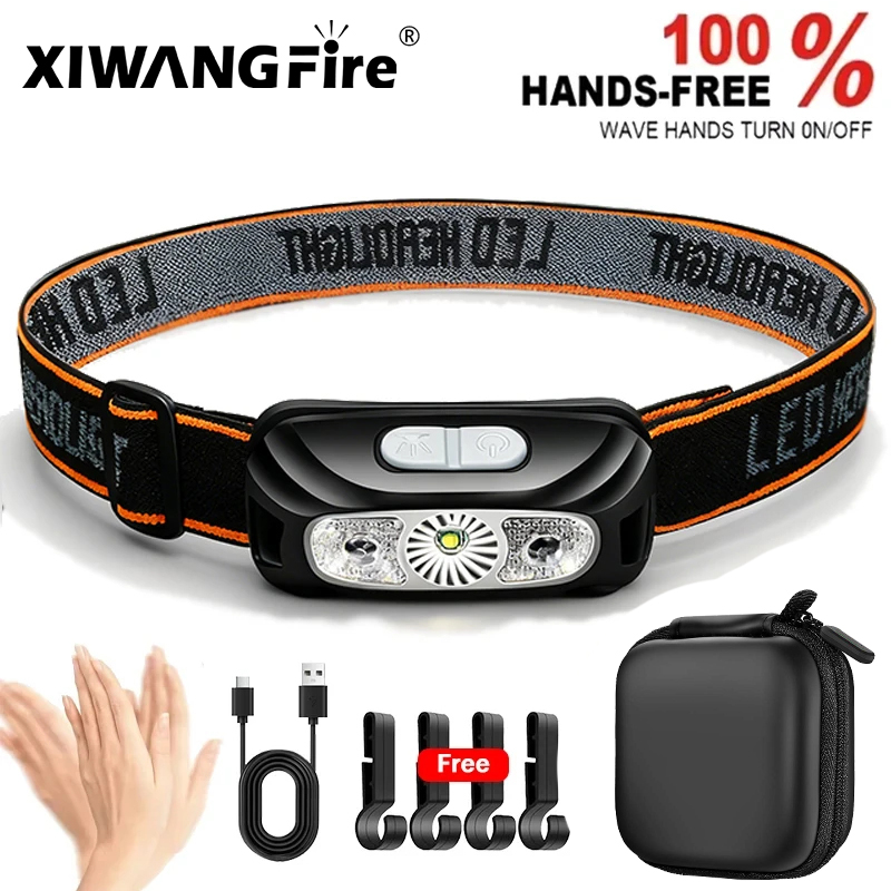 Strong Light Headlamp Portable - مراجعة Motion Sensor Outdoor وسعره
