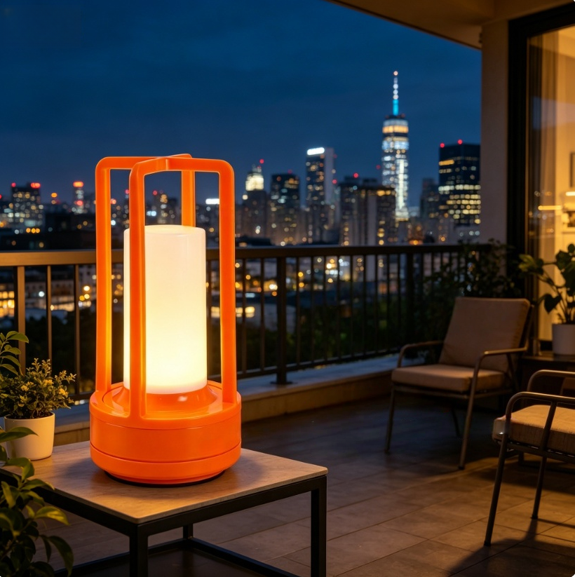 Modern Orange Cage Table Lamp  - مراجعة Outdoor Lighting Lamps وسعره