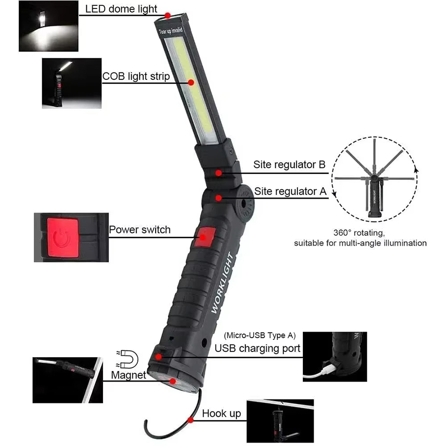 Portable LED Flashlight with M - مراجعة Outdoor Lighting Nearby وسعره