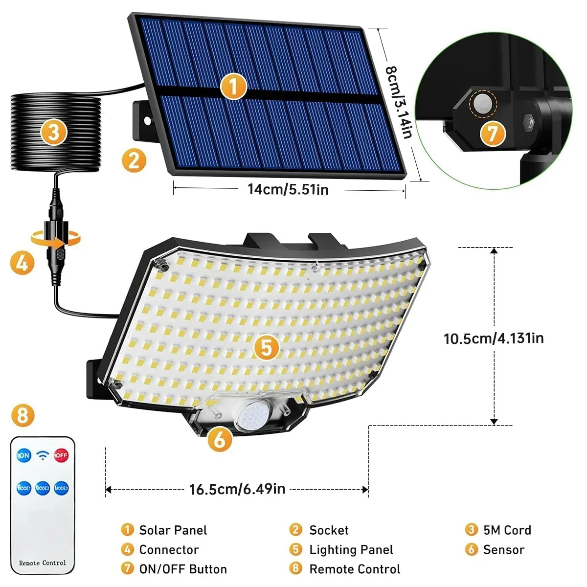 234LED Solar Outdoor Lights Mo - مراجعة Outdoor Lighting Lamps وسعره
