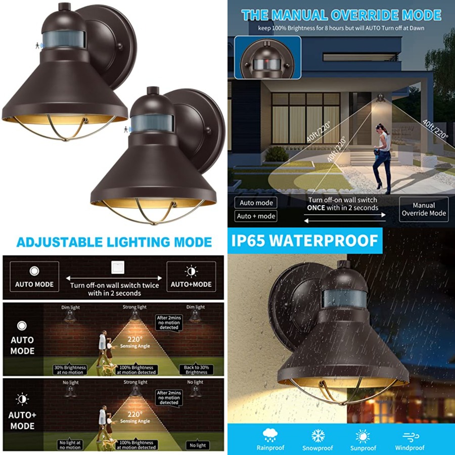 2 Pack Motion Sensor Outdoor L - مراجعة Motion Sensor Outdoor وسعره