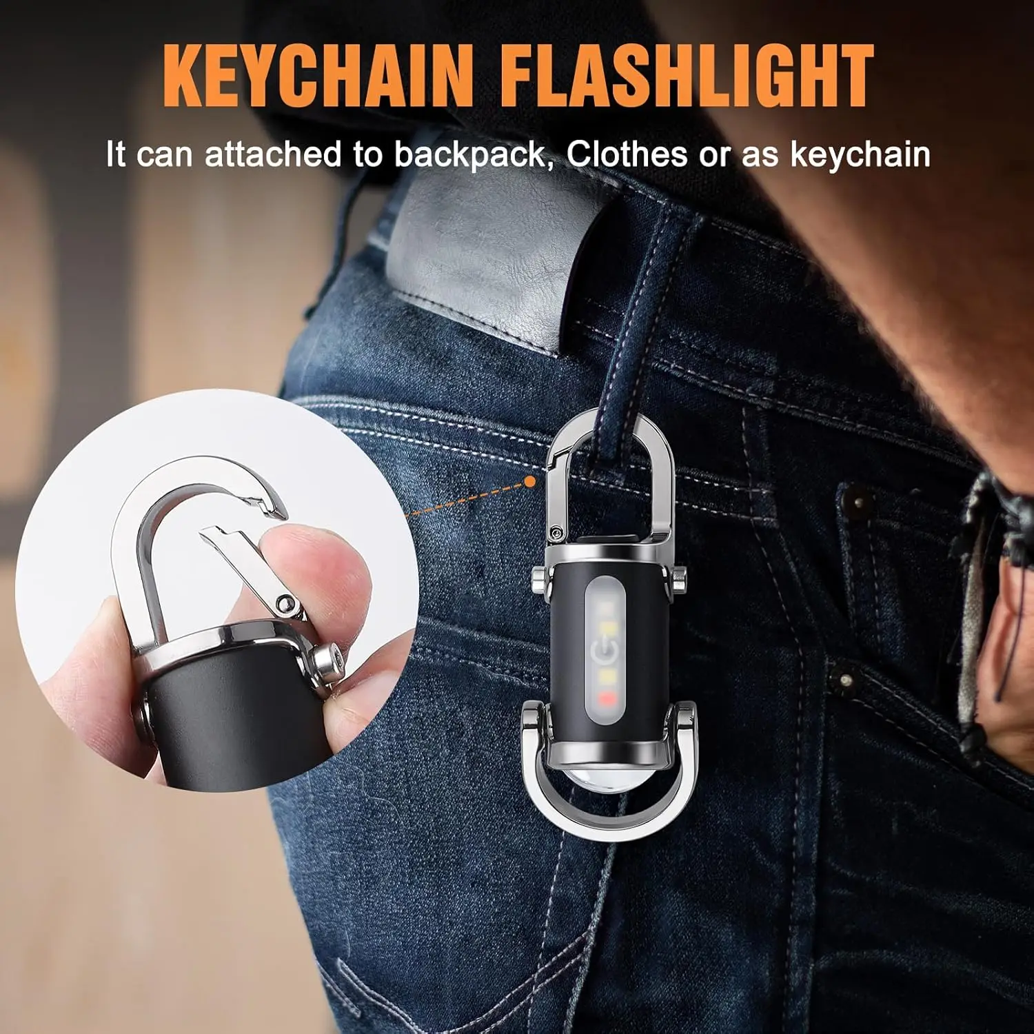 Mini Keychain Flashlight Recha - مراجعة Outdoor Lighting Nearby وسعره