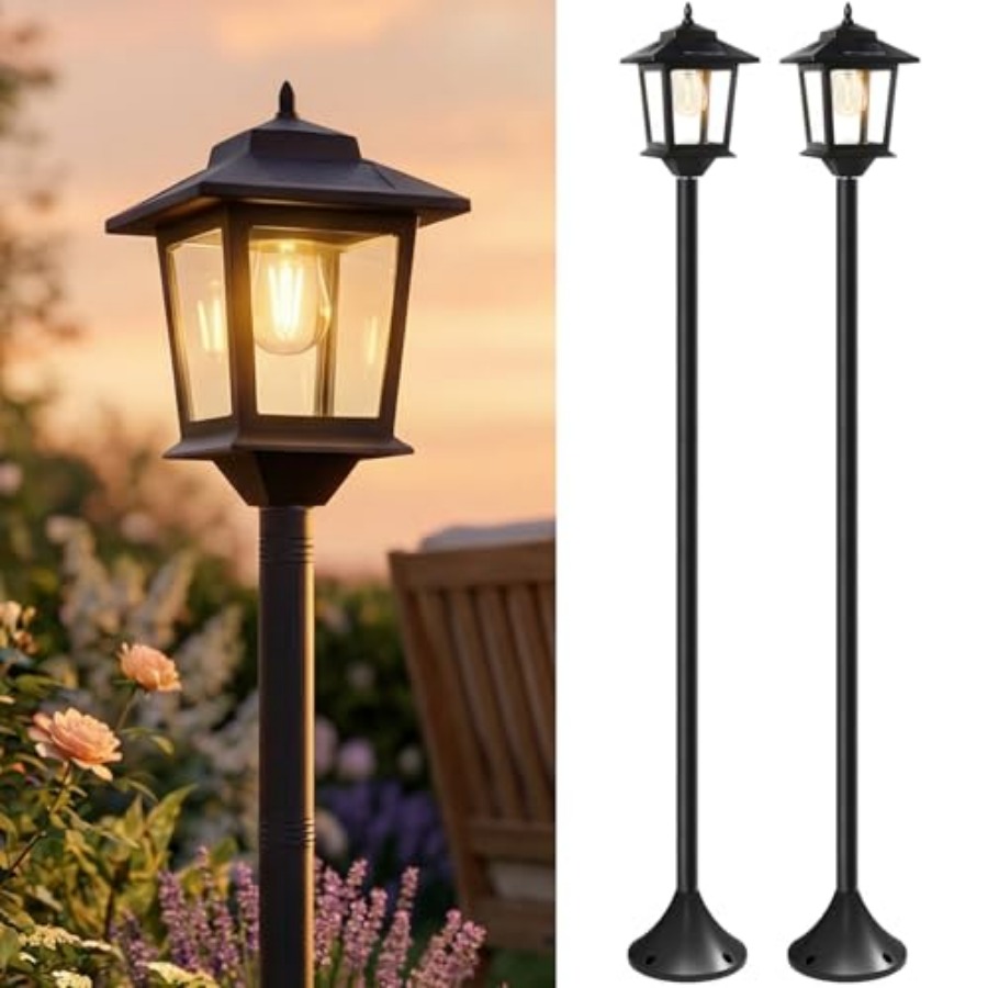 Outdoor Solar Post Lights, 2-P - مراجعة Outdoor Lighting Lamps وسعره