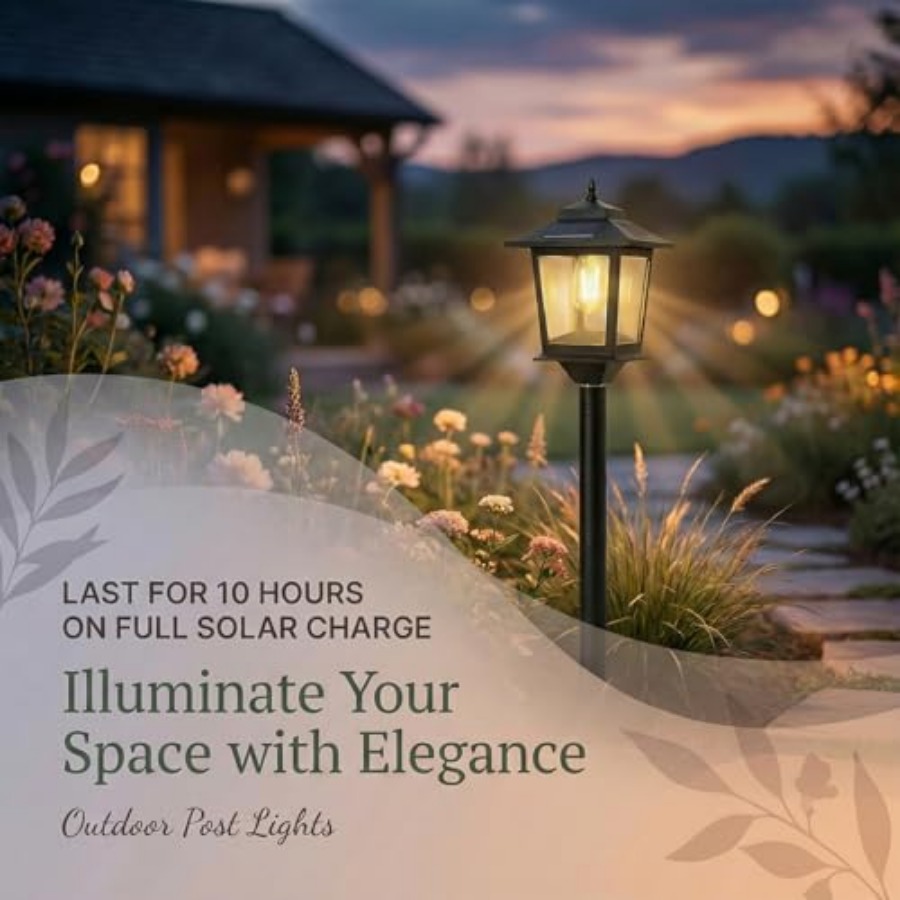 Outdoor Solar Post Lights, 2-P - مراجعة Outdoor Lighting Lamps وسعره
