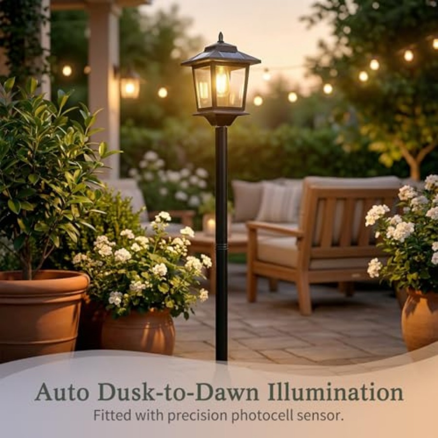 Outdoor Solar Post Lights, 2-P - مراجعة Outdoor Lighting Lamps وسعره