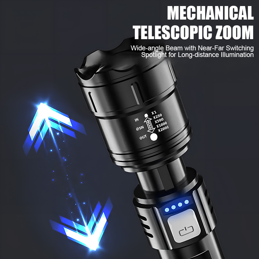 High Power P50 LED Flashlight  - مراجعة Outdoor Lighting Nearby وسعره