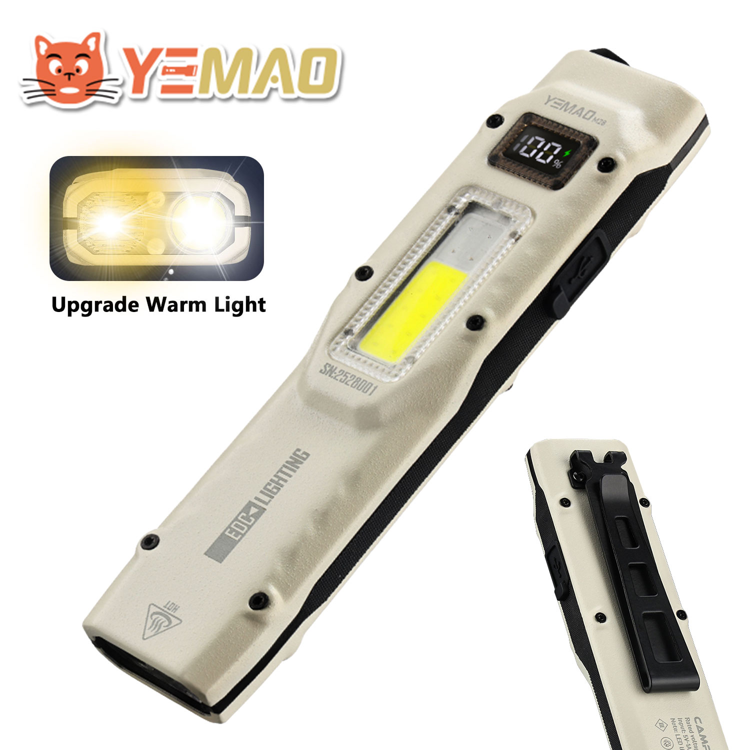 YEMAO M28 Super Bright EDC Fla - مراجعة Outdoor Lighting Nearby وسعره