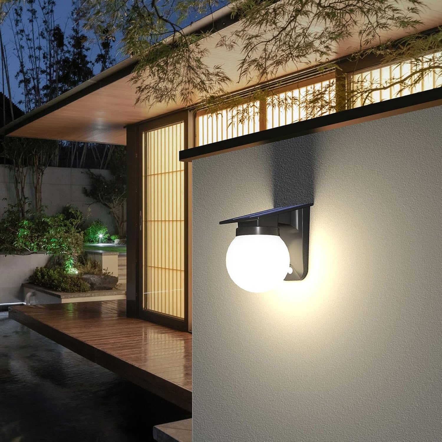 Solar Sphere Wall Lights Outdo - مراجعة Outdoor Lighting Bronze وسعره