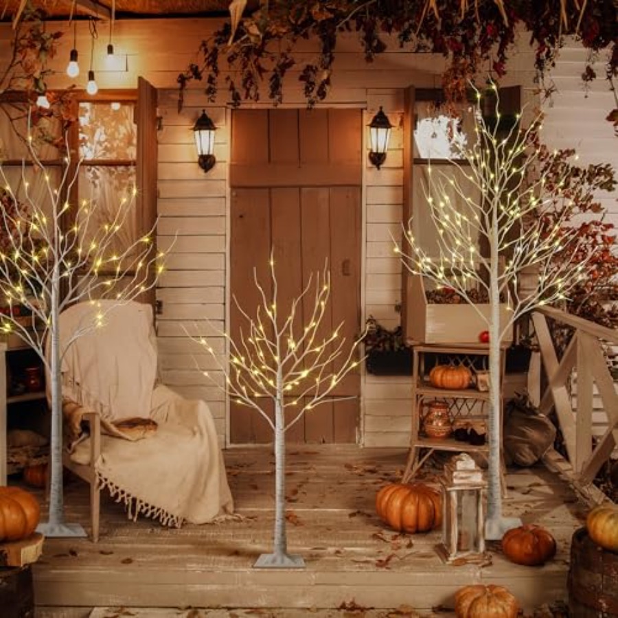 LED Birch Tree Light Set for i - مراجعة Outdoor Lighting Tree وسعره
