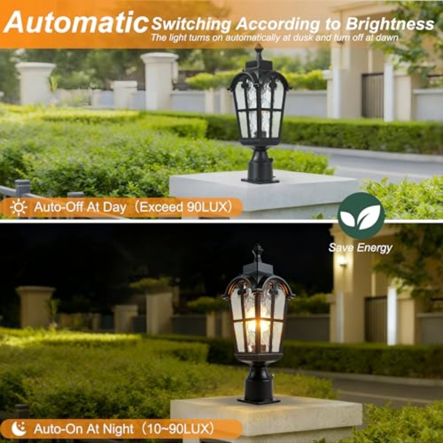 Sensor Outdoor Post Lights Wat - مراجعة Outdoor Lighting Lamps وسعره