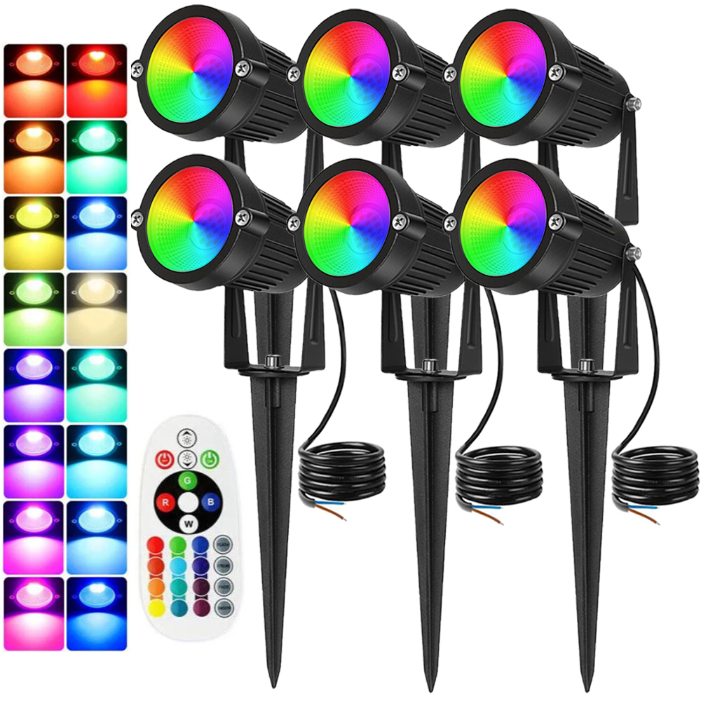 RGBW Landscape Lighting 10W wi - مراجعة Outdoor Lighting Tree وسعره