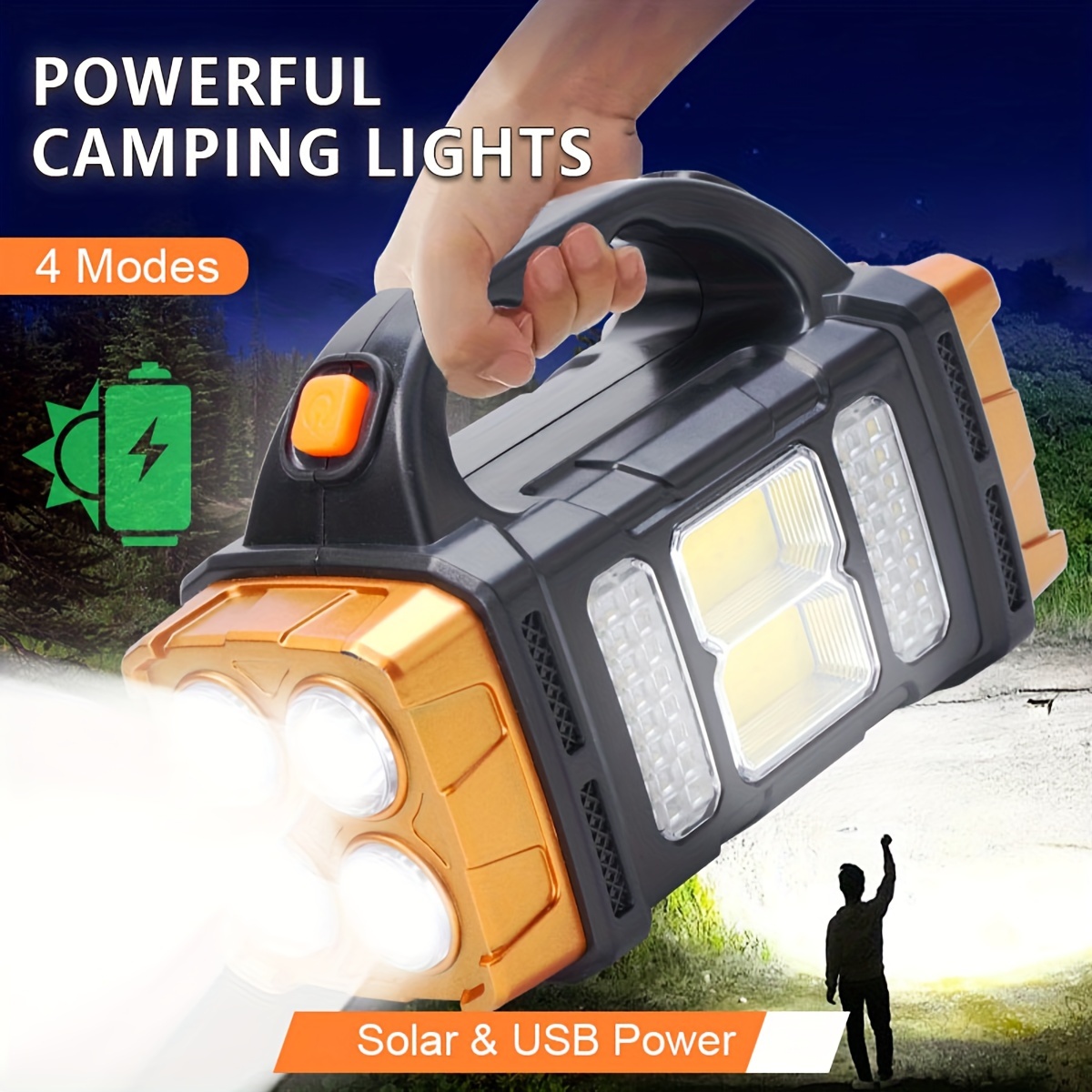 New Upgrade Rechargeable High  - مراجعة Outdoor Lighting Nearby وسعره