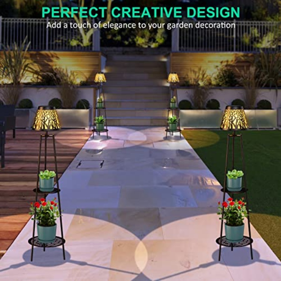 2 Pack Outdoor Solar Floor Lam - مراجعة Outdoor Lighting Lamps وسعره