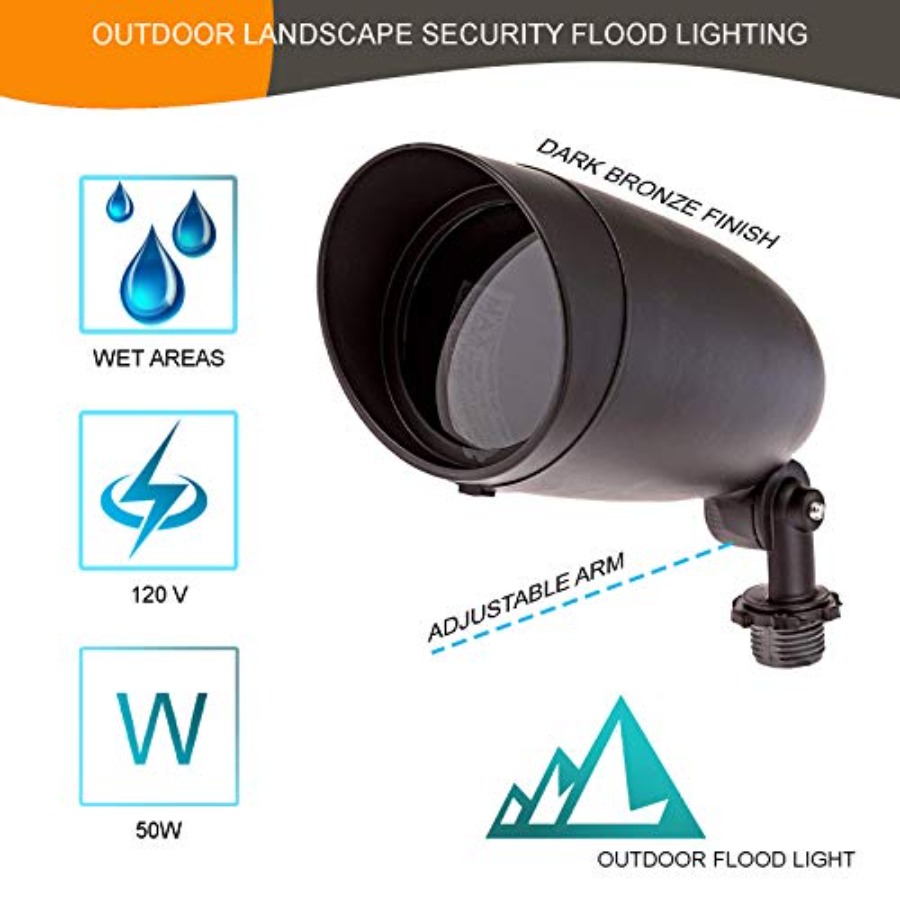 Lighting One Light PAR20 120 V - مراجعة Outdoor Lighting Bronze وسعره