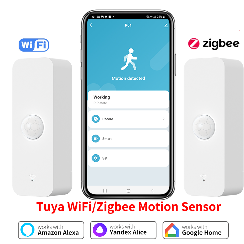 Tuya WiFi Zigbee PIR Motion Se - مراجعة Motion Sensor Outdoor وسعره