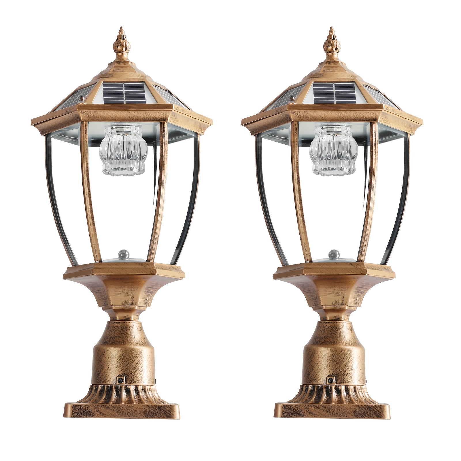 Vintage Solar LED Post Light - - مراجعة Outdoor Lighting Bronze وسعره