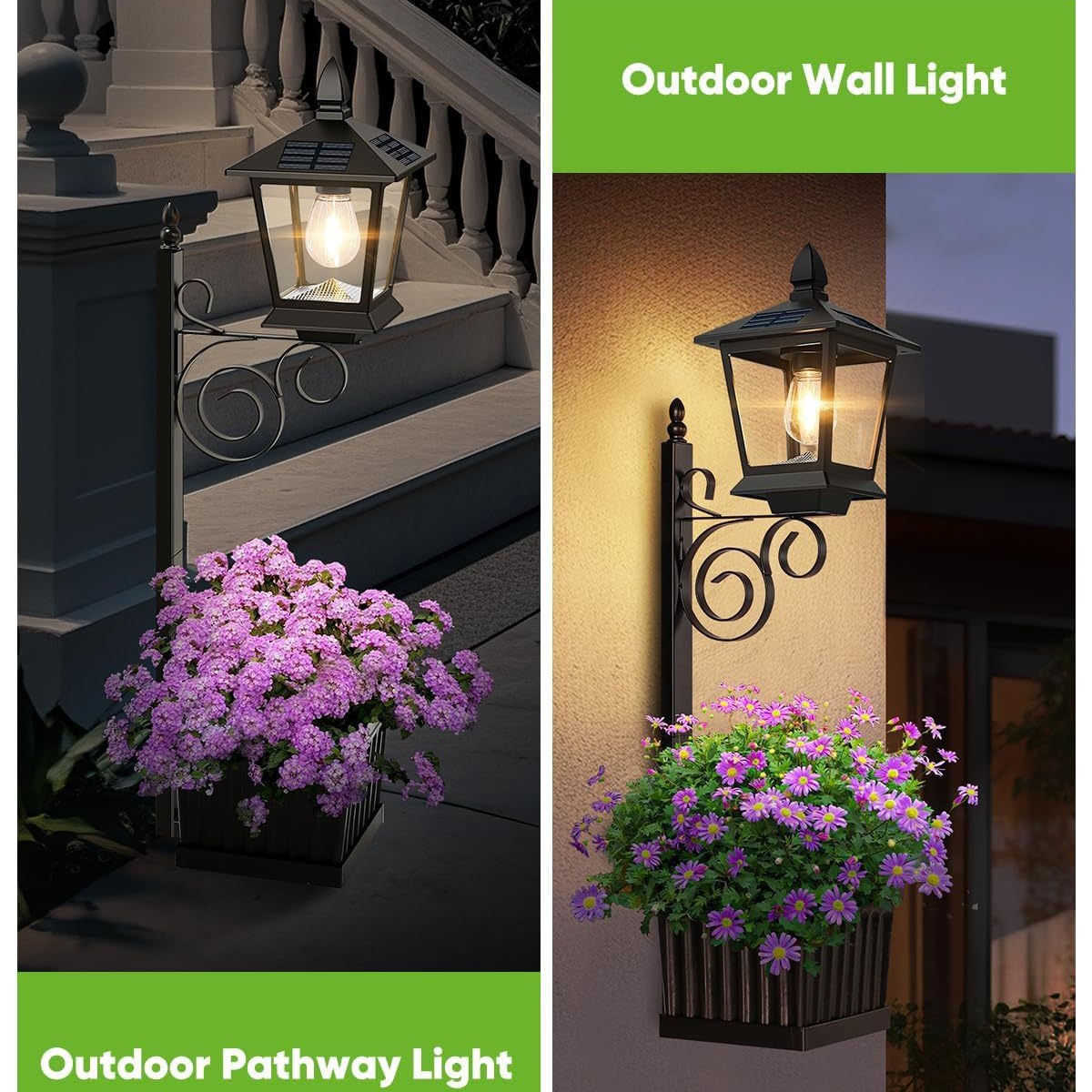 Solar Powered 2-in-1 Flower Po - مراجعة Outdoor Lighting Lamps وسعره