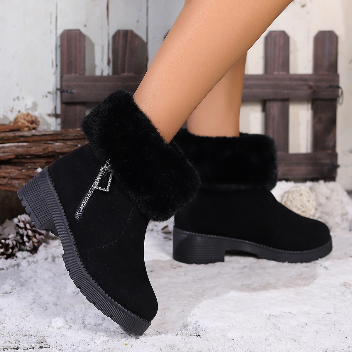 Winter Women Ankle Boots 2025  - مراجعة Outdoor Lighting Round وسعره