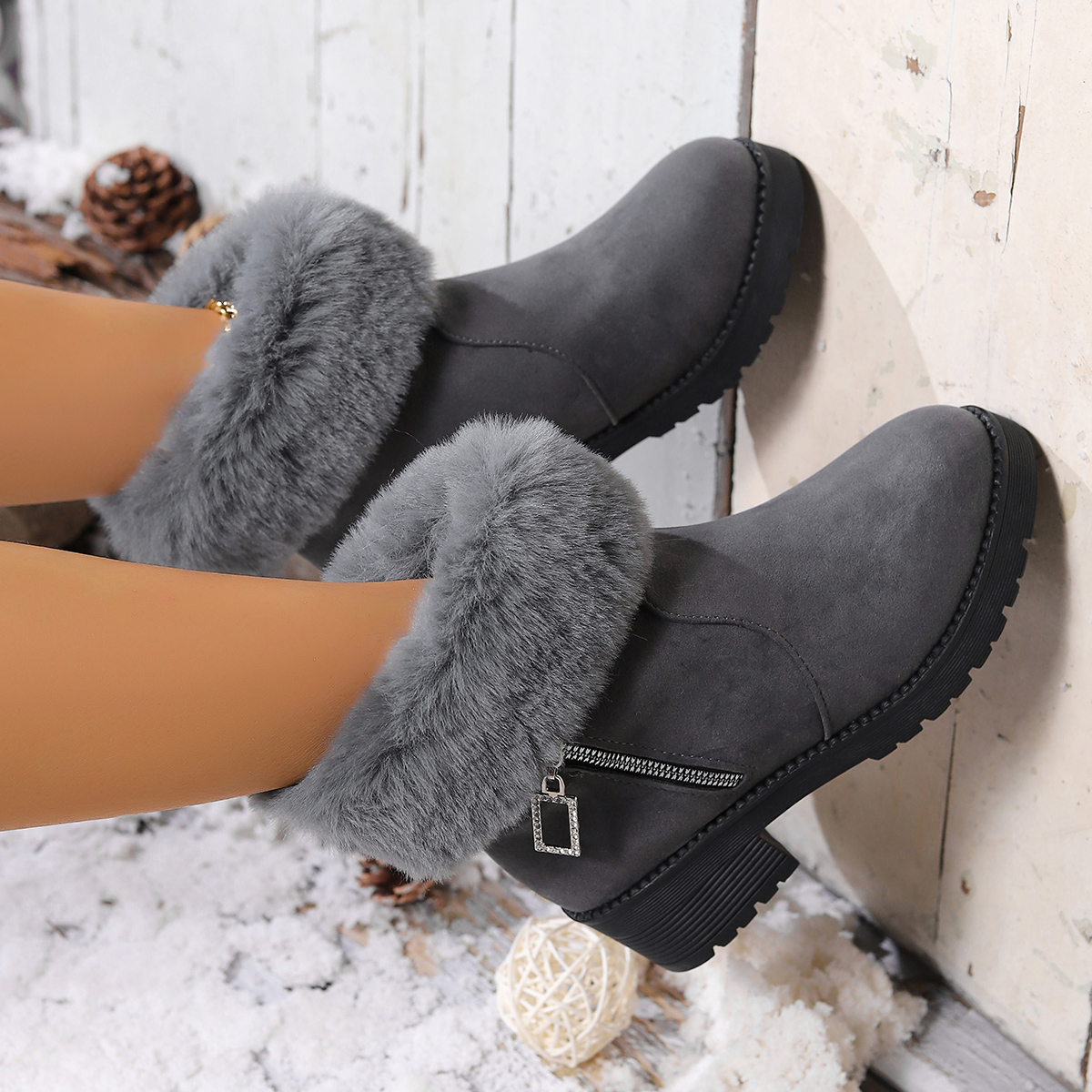Winter Women Ankle Boots 2025  - مراجعة Outdoor Lighting Round وسعره