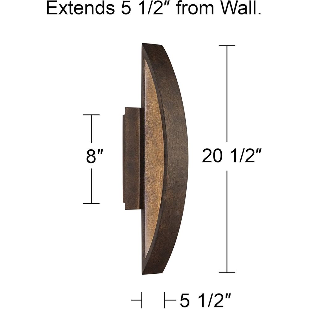 LED Outdoor Wall Light, Mottle - مراجعة Outdoor Lighting Bronze وسعره
