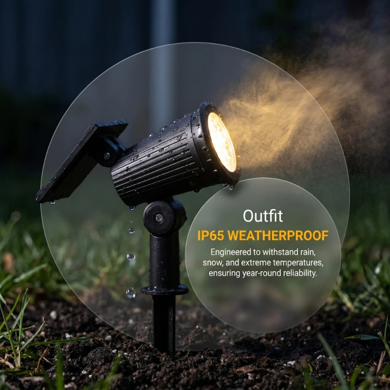 9 LED Solar Spot Lights IP65 W - مراجعة Outdoor Lighting Tree وسعره