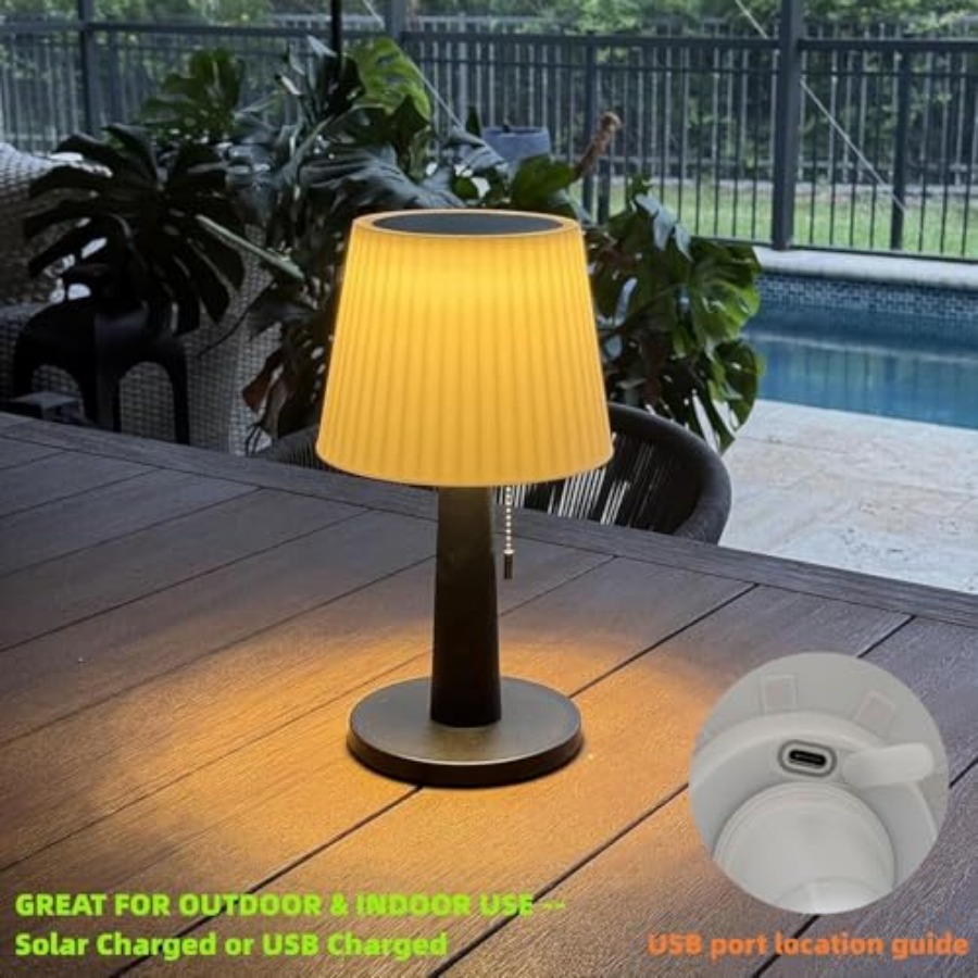Solar Table Lamps Outdoor Indo - مراجعة Outdoor Lighting Lamps وسعره