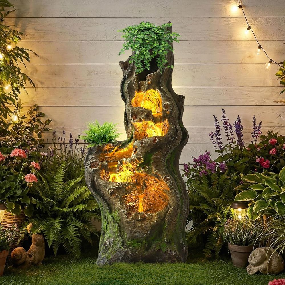 Outdoor 6-Tier Cascading Tree  - مراجعة Outdoor Lighting Tree وسعره