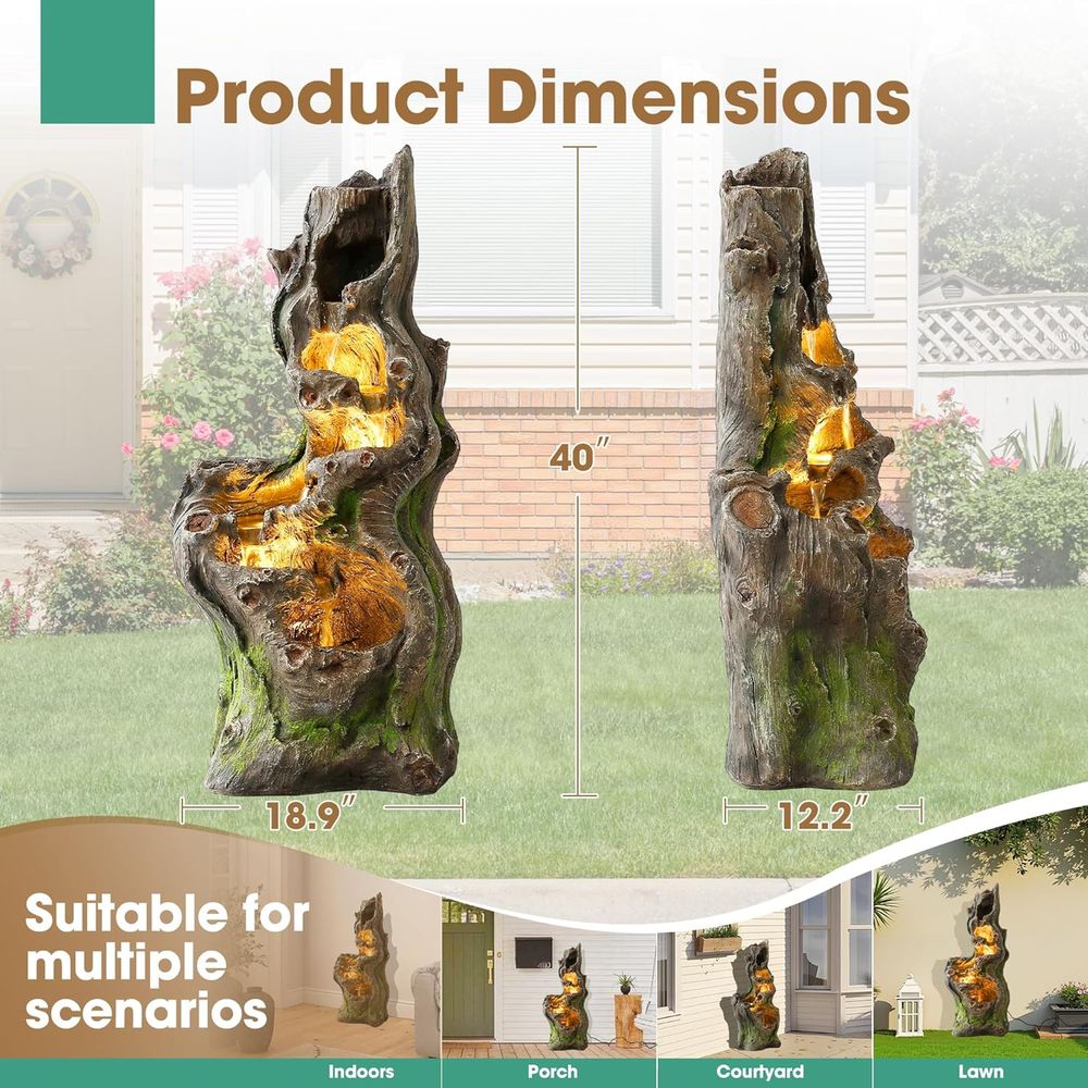 Outdoor 6-Tier Cascading Tree  - مراجعة Outdoor Lighting Tree وسعره